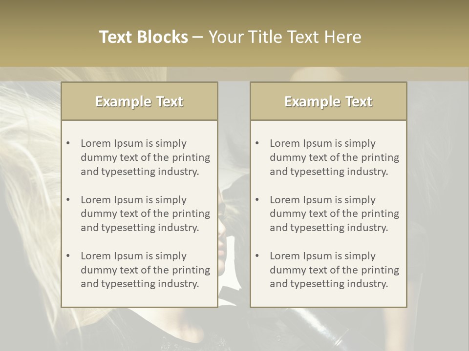 Adult Lady Customer PowerPoint Template