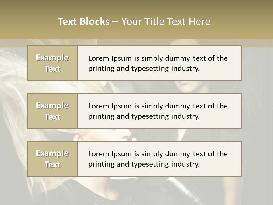 Adult Lady Customer PowerPoint Template