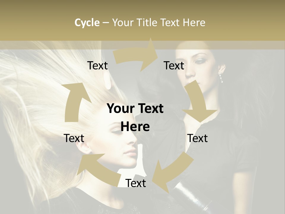 Adult Lady Customer PowerPoint Template
