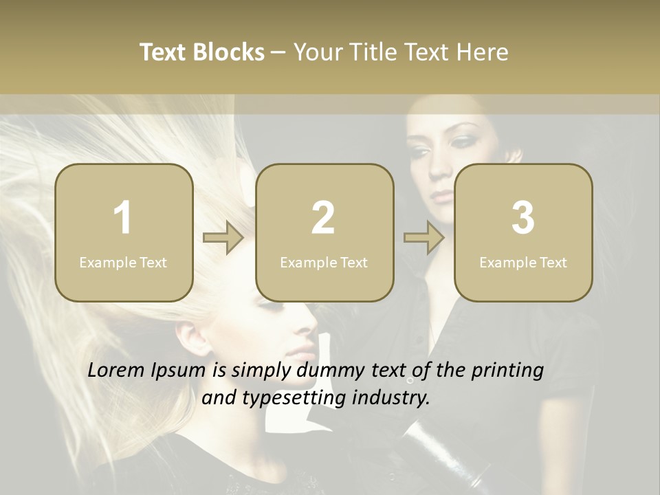 Adult Lady Customer PowerPoint Template