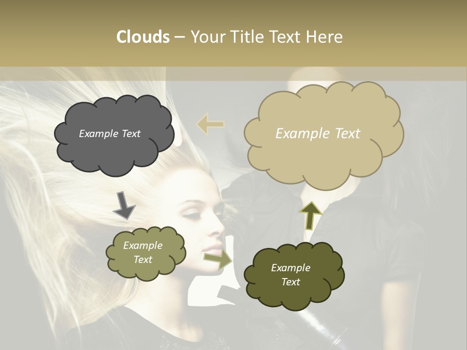 Adult Lady Customer PowerPoint Template