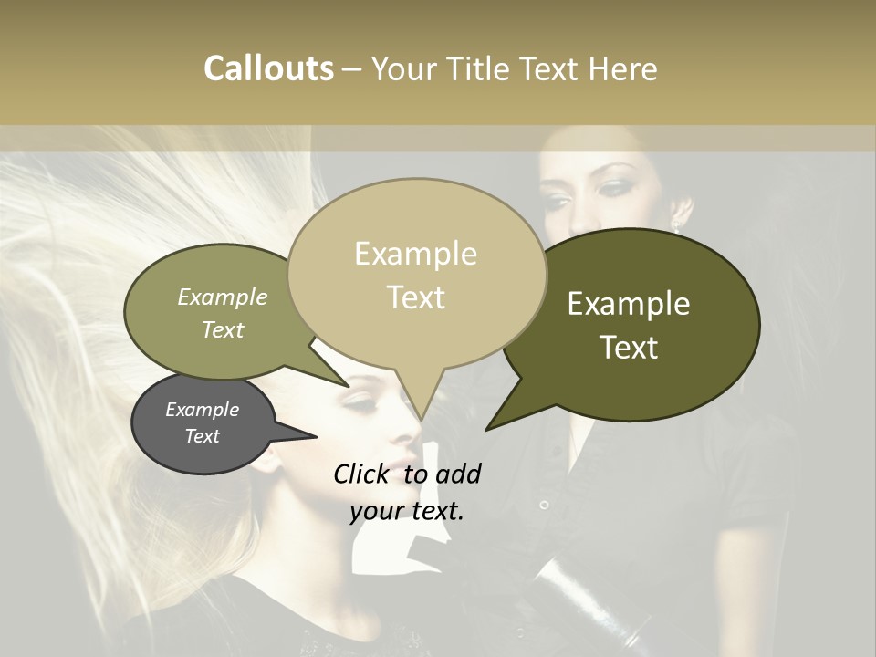 Adult Lady Customer PowerPoint Template