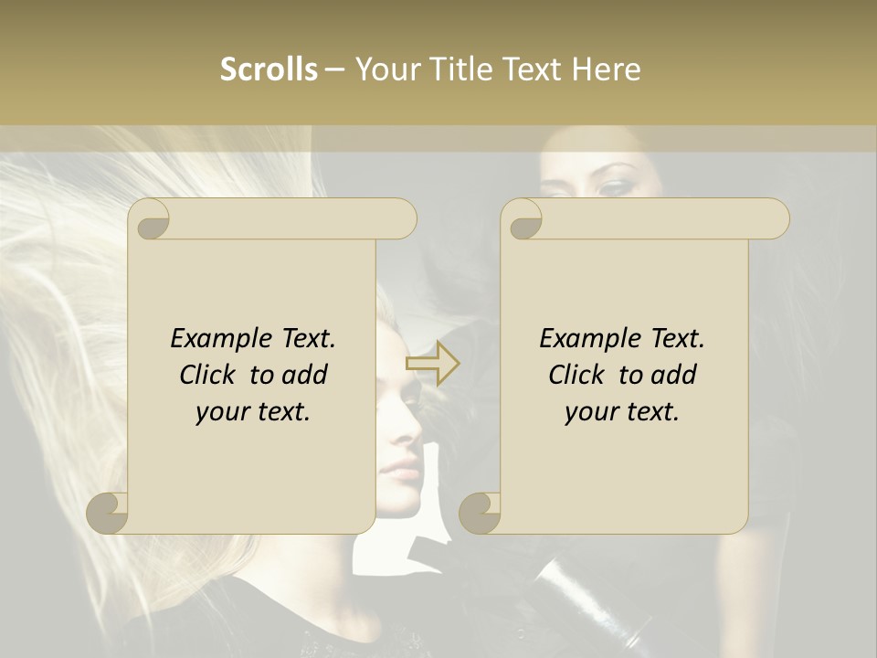 Adult Lady Customer PowerPoint Template