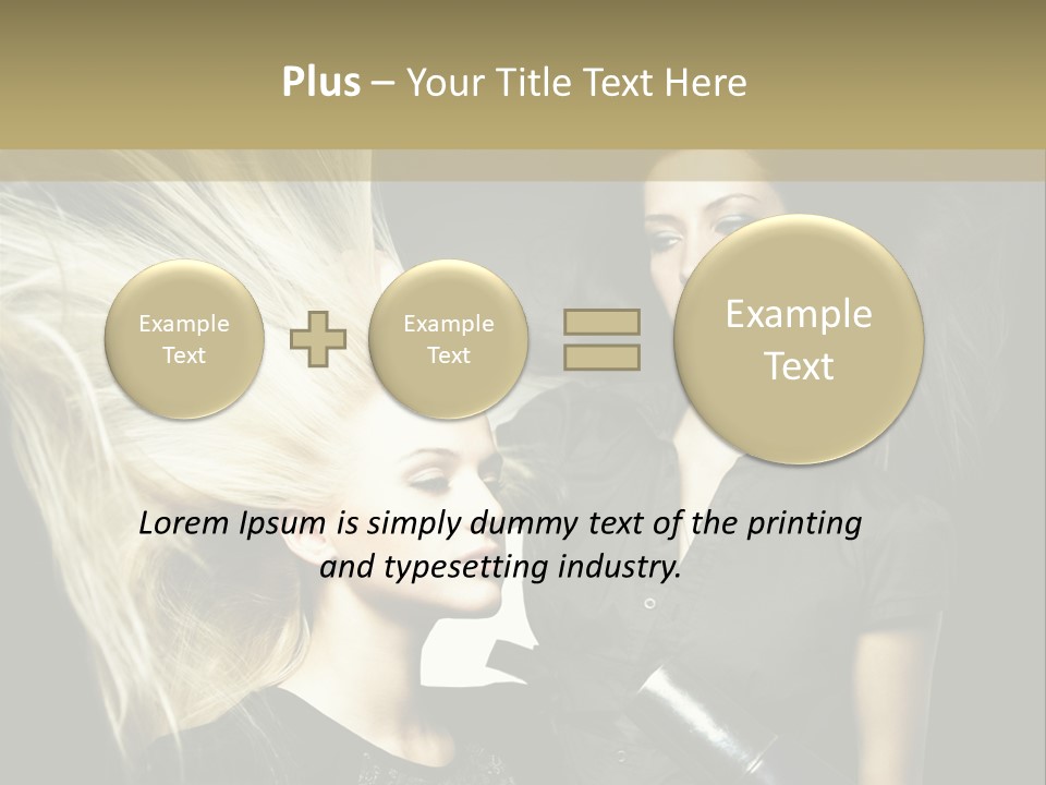 Adult Lady Customer PowerPoint Template