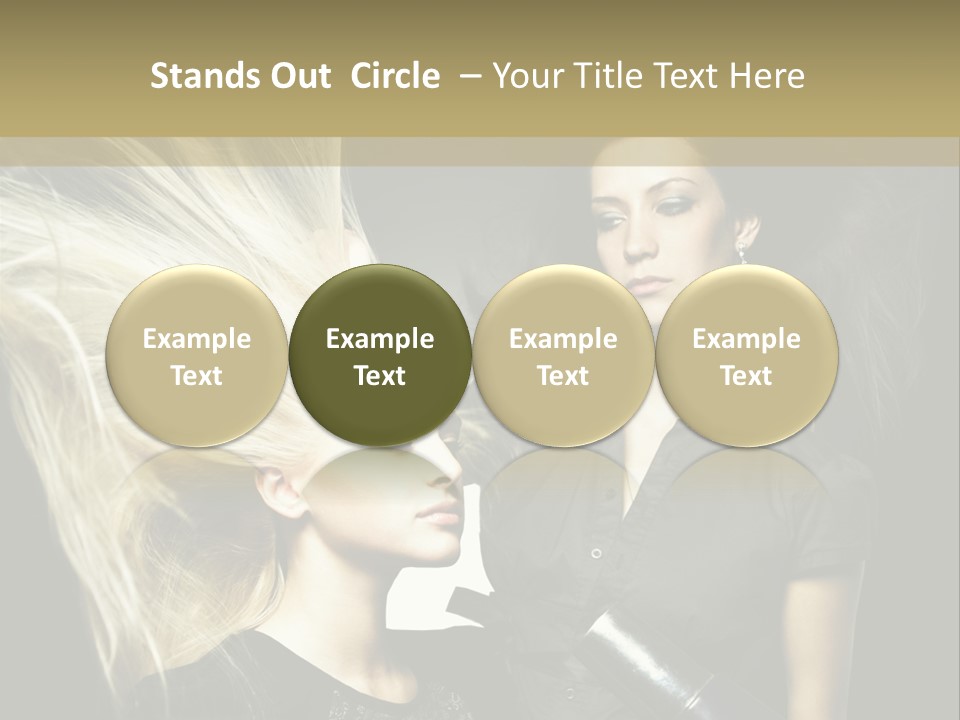 Adult Lady Customer PowerPoint Template