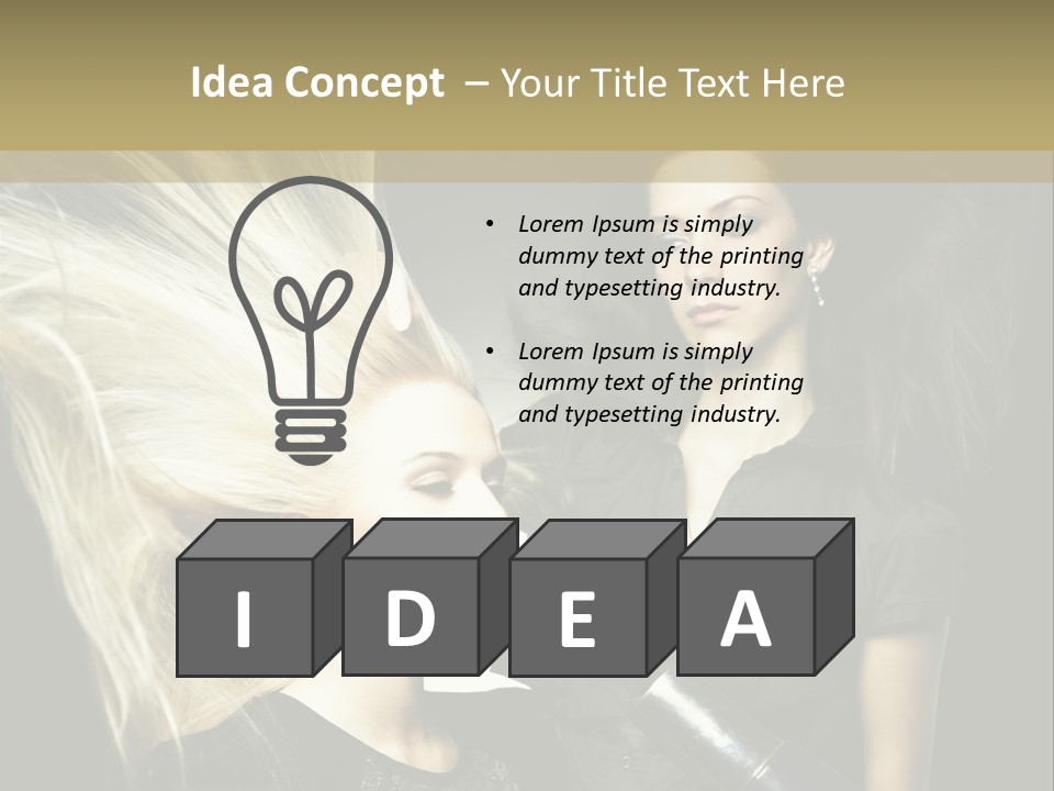 Adult Lady Customer PowerPoint Template