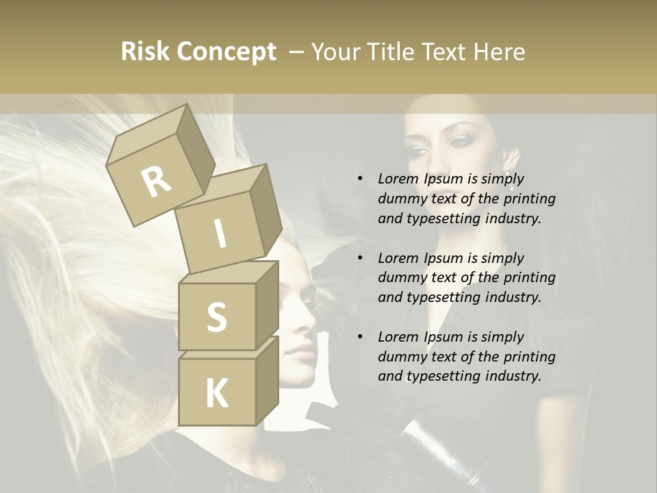 Adult Lady Customer PowerPoint Template