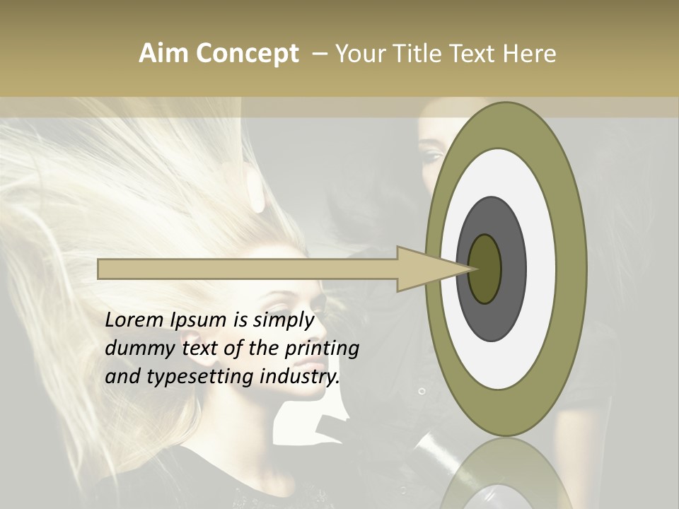 Adult Lady Customer PowerPoint Template