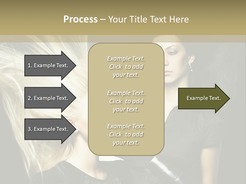 Adult Lady Customer PowerPoint Template