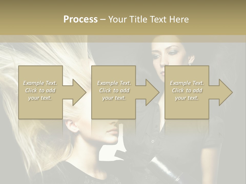 Adult Lady Customer PowerPoint Template