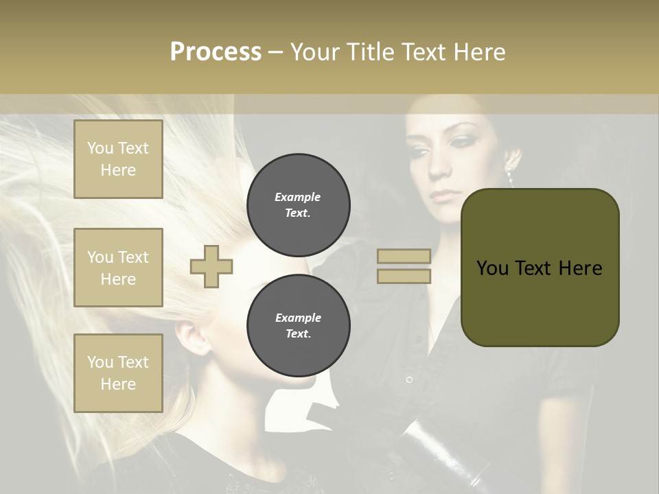 Adult Lady Customer PowerPoint Template