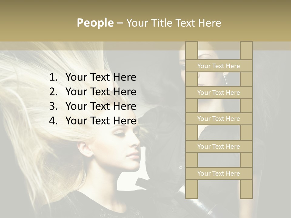 Adult Lady Customer PowerPoint Template