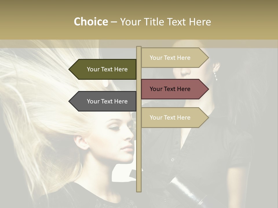 Adult Lady Customer PowerPoint Template