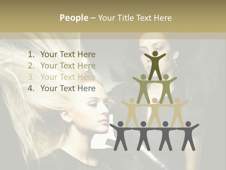 Adult Lady Customer PowerPoint Template