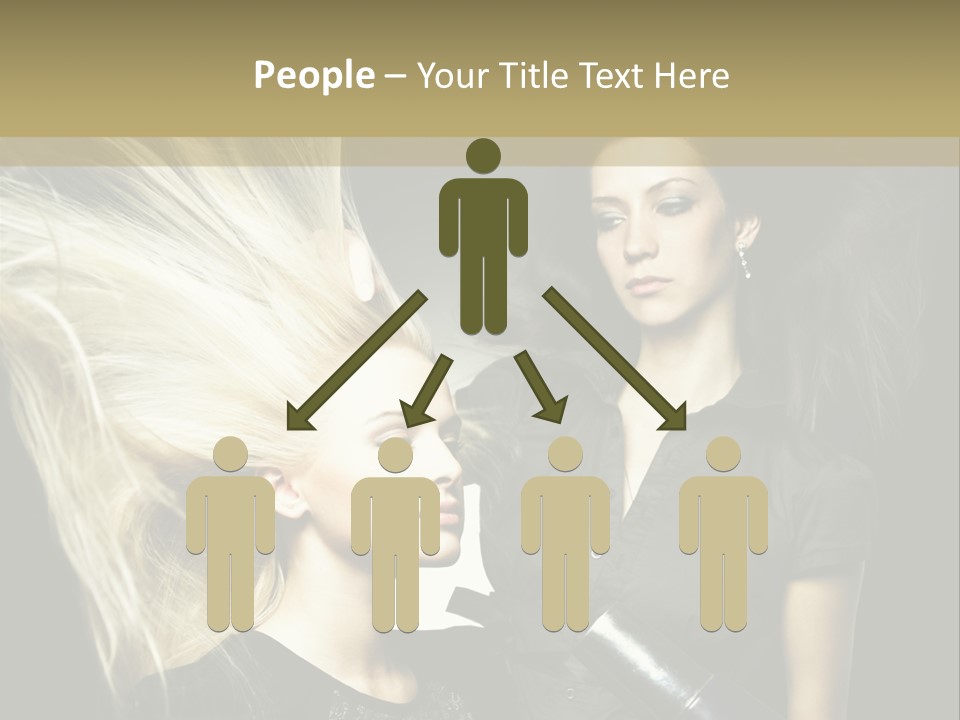 Adult Lady Customer PowerPoint Template