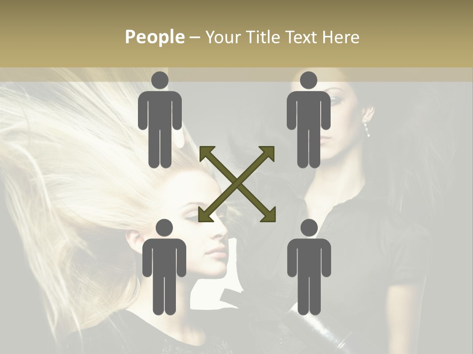 Adult Lady Customer PowerPoint Template