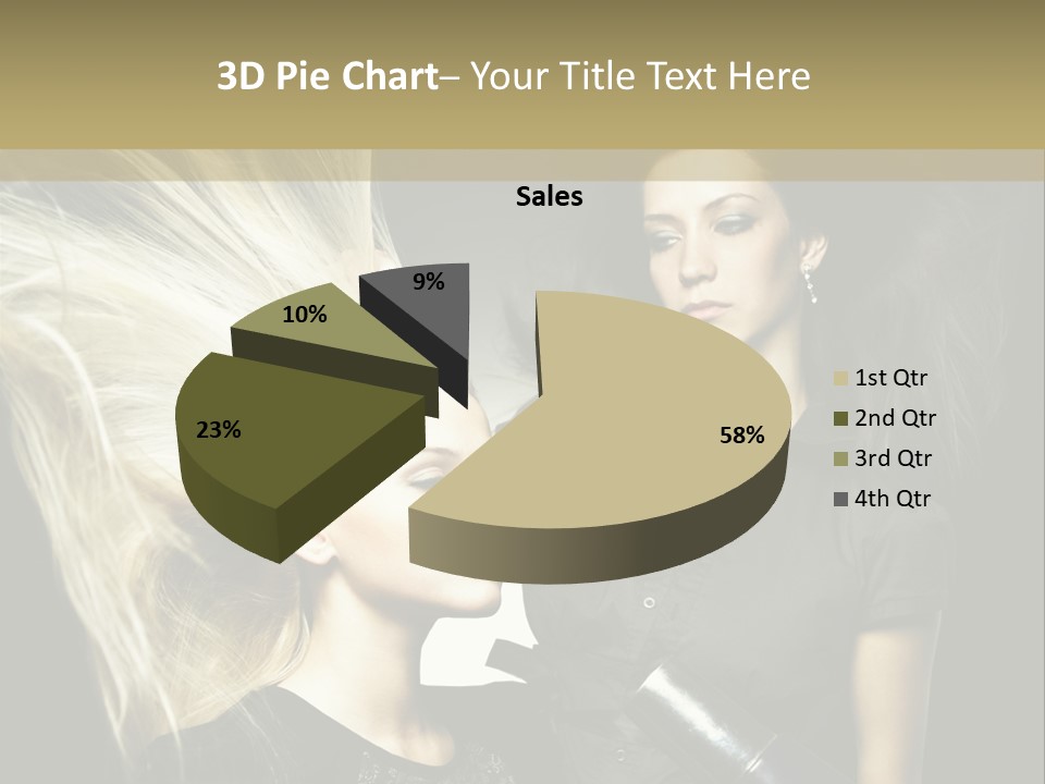 Adult Lady Customer PowerPoint Template
