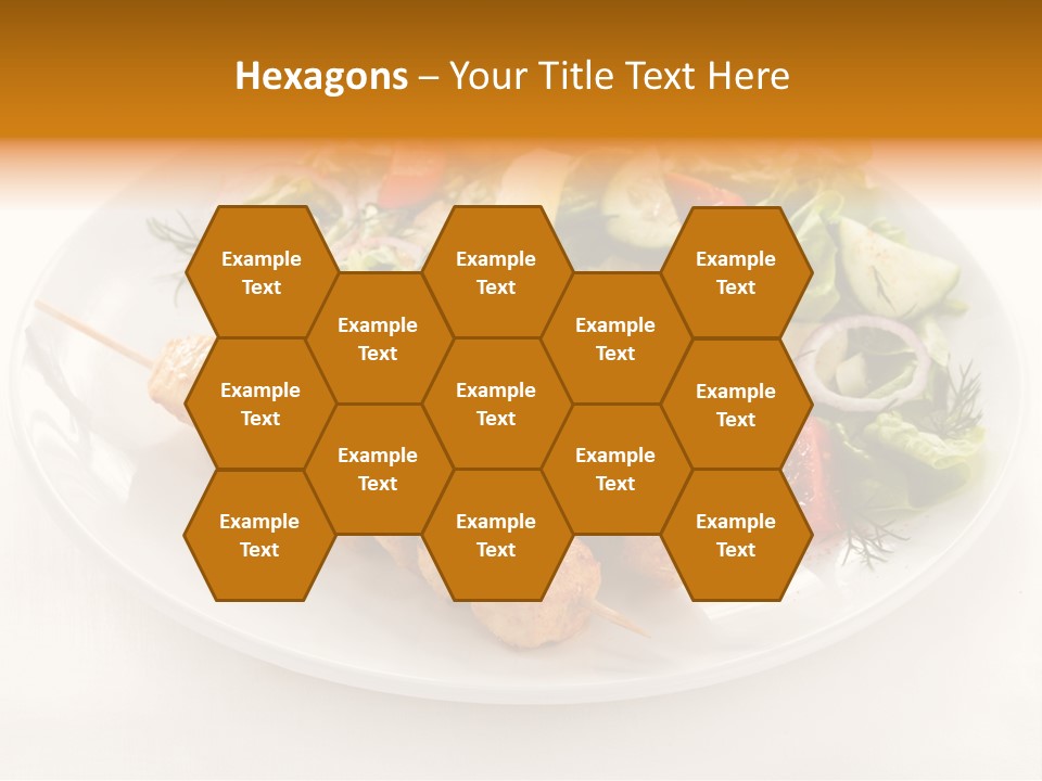 White Food Green PowerPoint Template