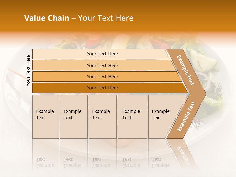 White Food Green PowerPoint Template