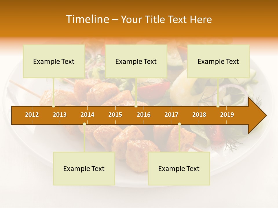 White Food Green PowerPoint Template