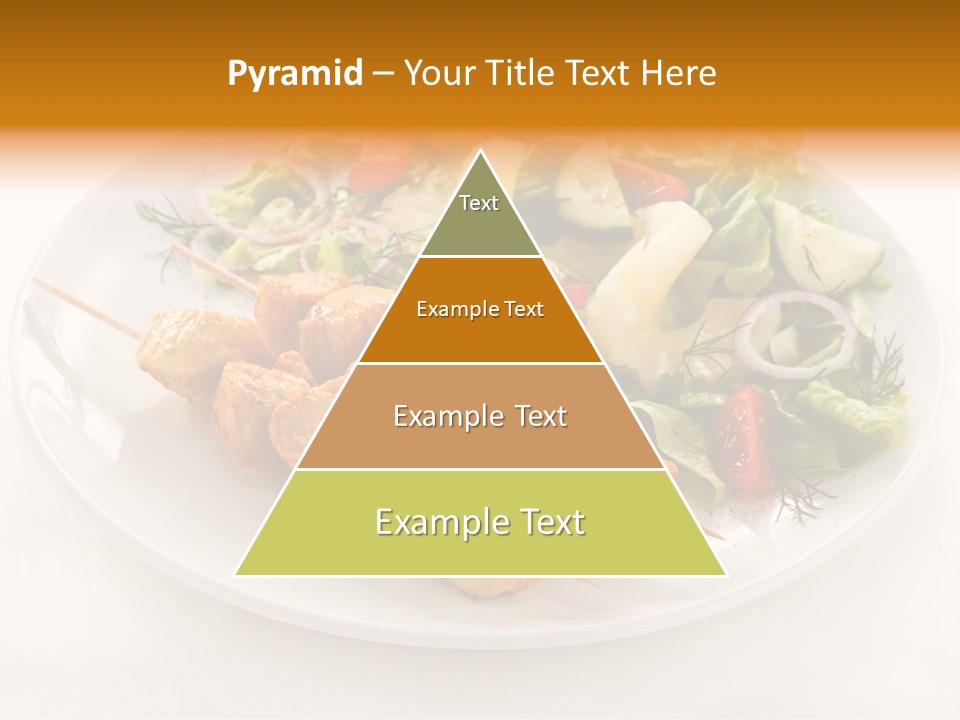 White Food Green PowerPoint Template