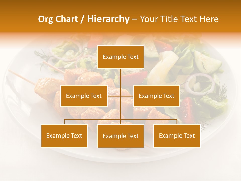 White Food Green PowerPoint Template