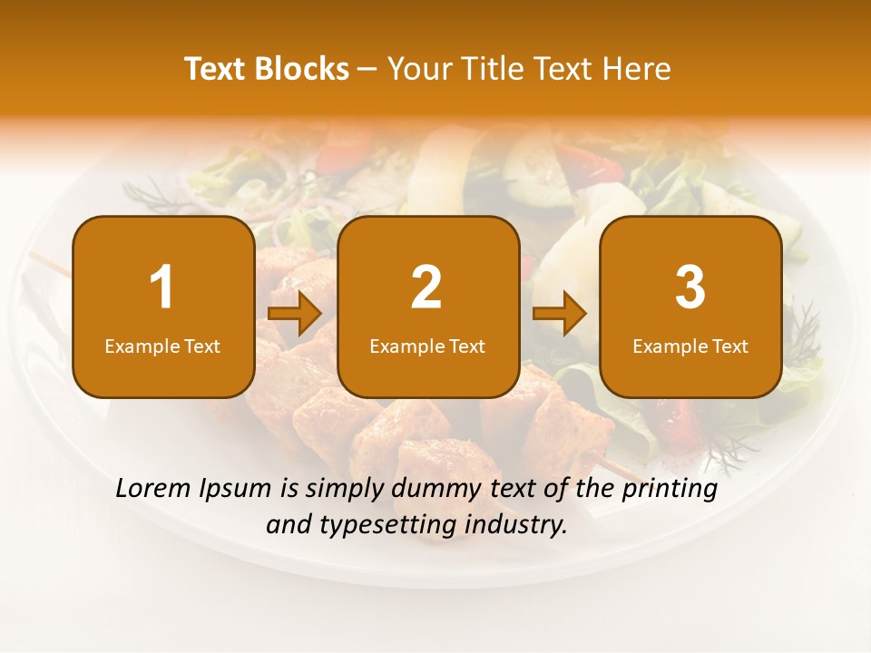 White Food Green PowerPoint Template
