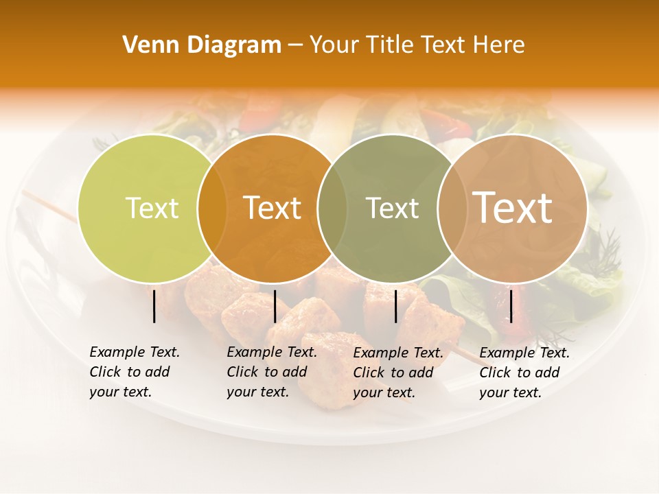 White Food Green PowerPoint Template