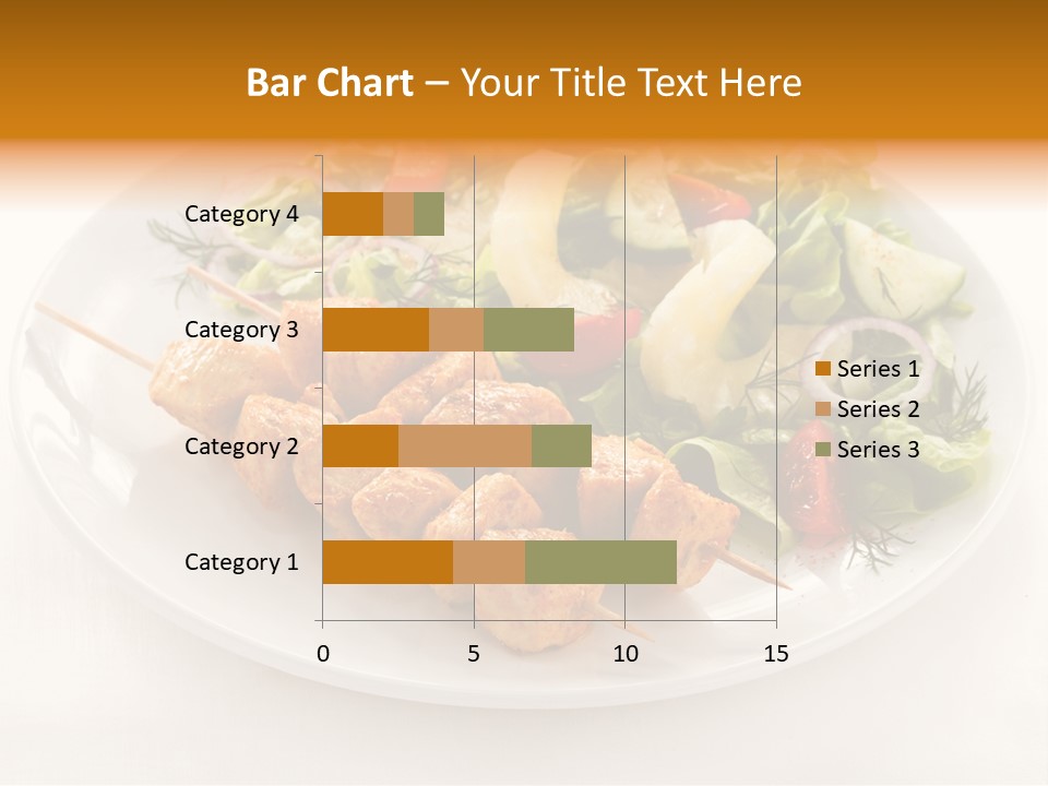 White Food Green PowerPoint Template
