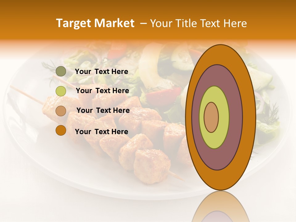 White Food Green PowerPoint Template