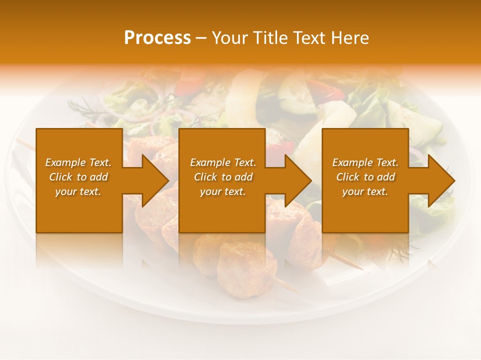 White Food Green PowerPoint Template