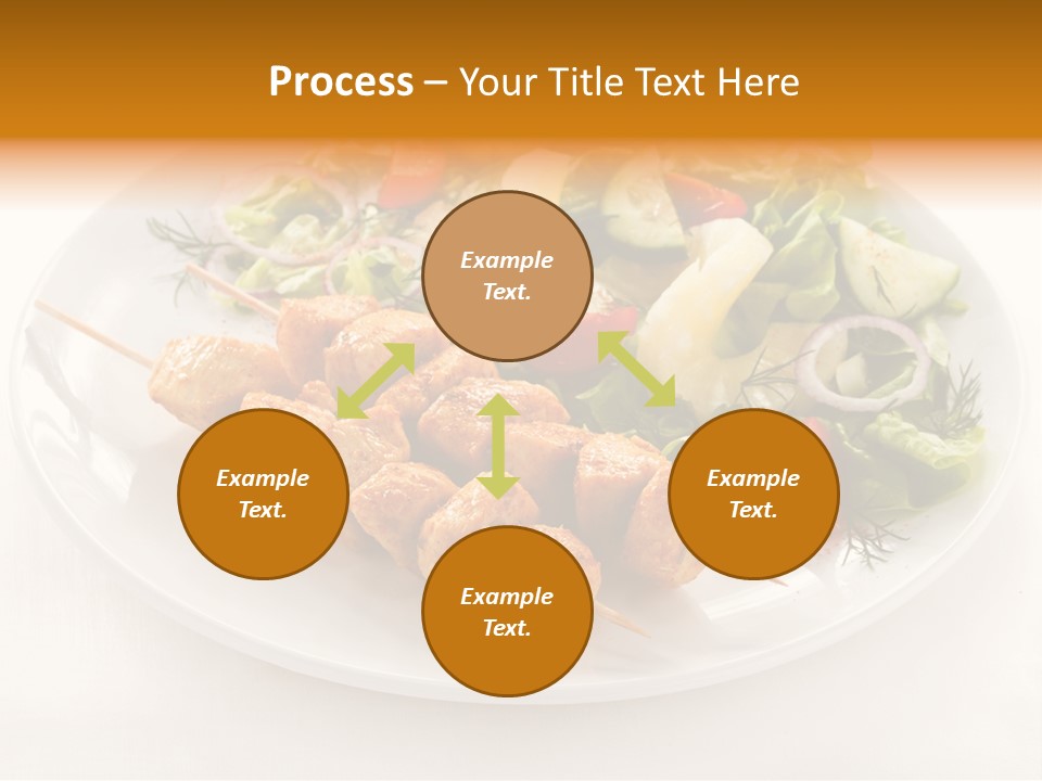 White Food Green PowerPoint Template