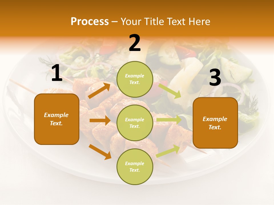 White Food Green PowerPoint Template