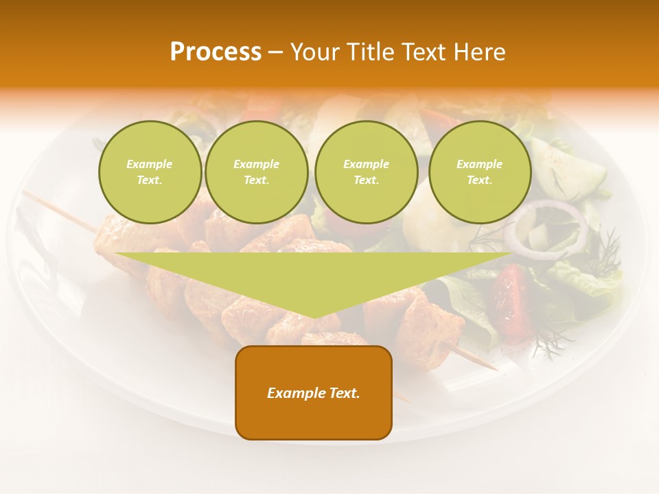 White Food Green PowerPoint Template