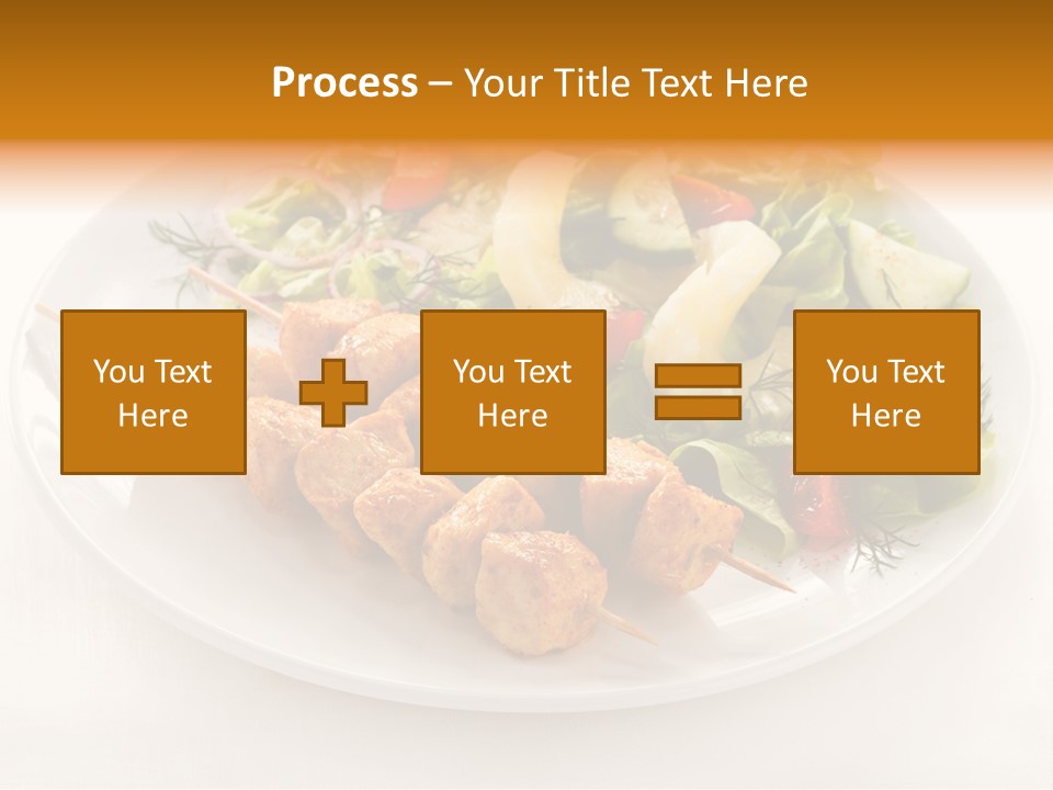 White Food Green PowerPoint Template