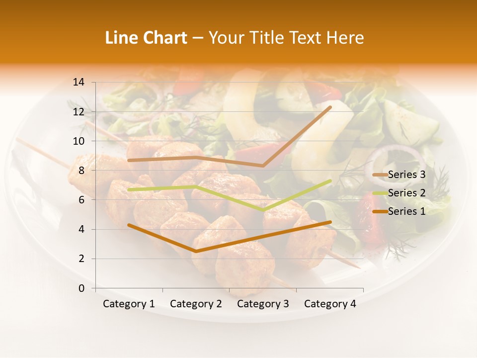 White Food Green PowerPoint Template