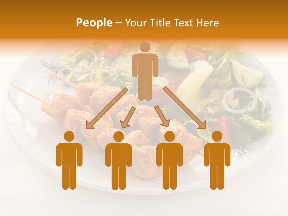 White Food Green PowerPoint Template