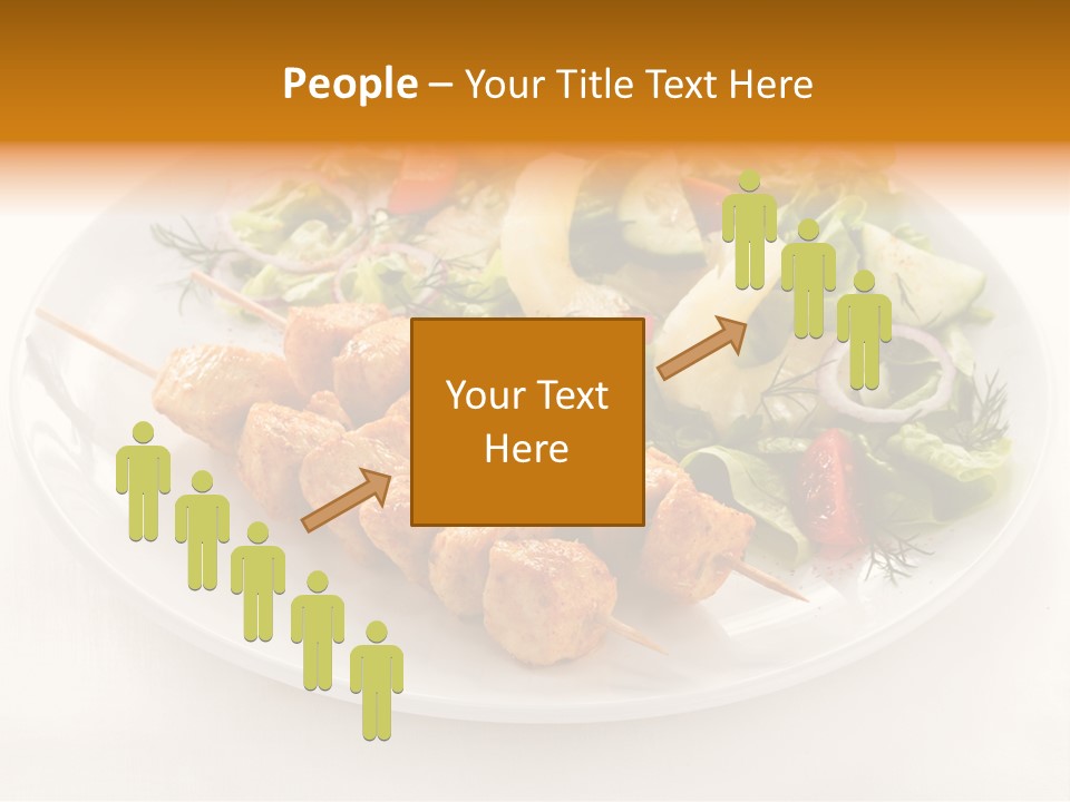 White Food Green PowerPoint Template
