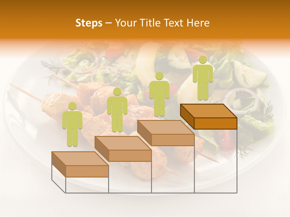 White Food Green PowerPoint Template