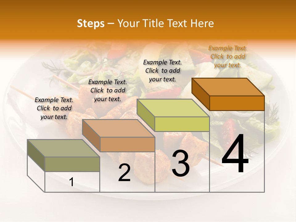 White Food Green PowerPoint Template