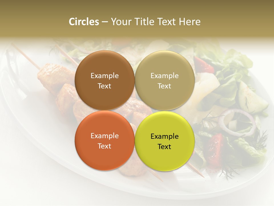 Green Onion Cooked PowerPoint Template