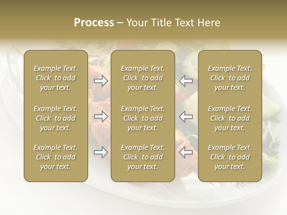 Green Onion Cooked PowerPoint Template