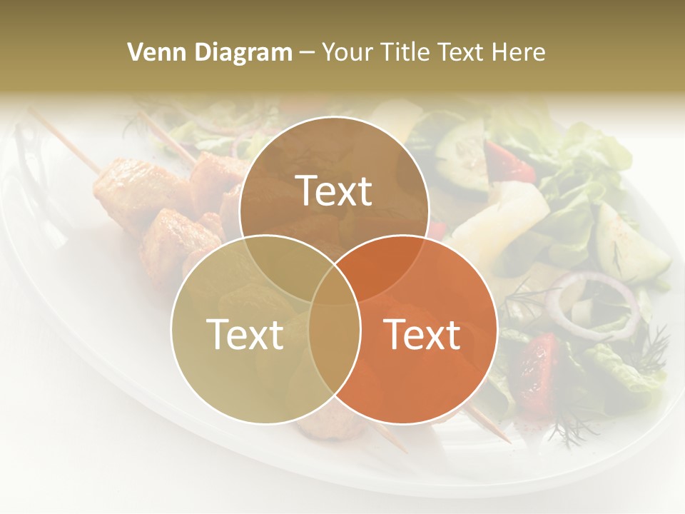 Green Onion Cooked PowerPoint Template
