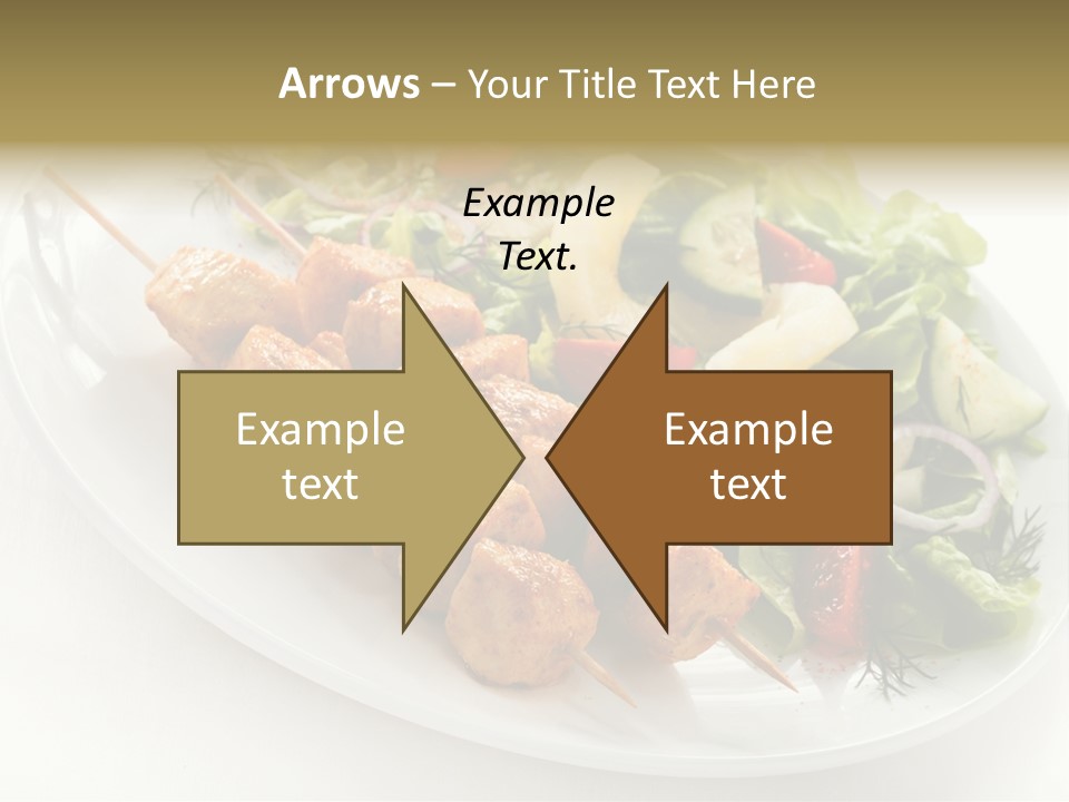 Green Onion Cooked PowerPoint Template