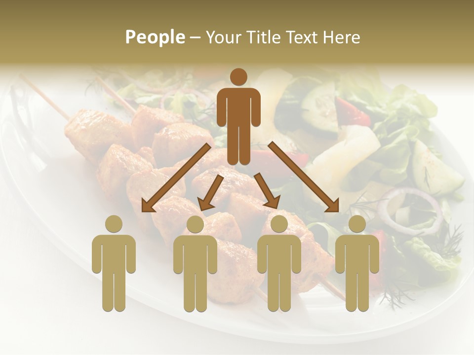 Green Onion Cooked PowerPoint Template