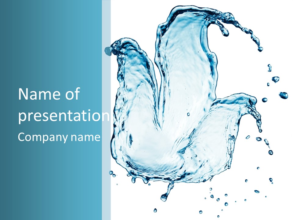 Abstract Clean Wet PowerPoint Template