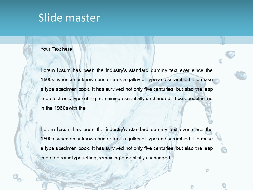 Abstract Clean Wet PowerPoint Template