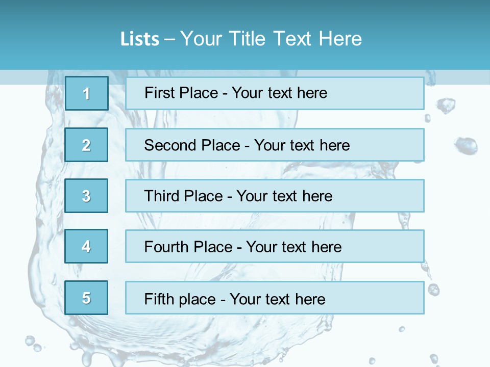 Abstract Clean Wet PowerPoint Template