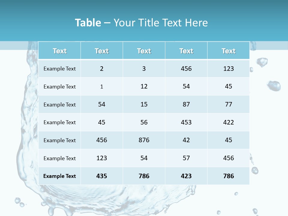 Abstract Clean Wet PowerPoint Template