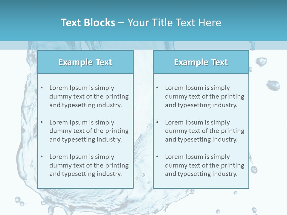 Abstract Clean Wet PowerPoint Template